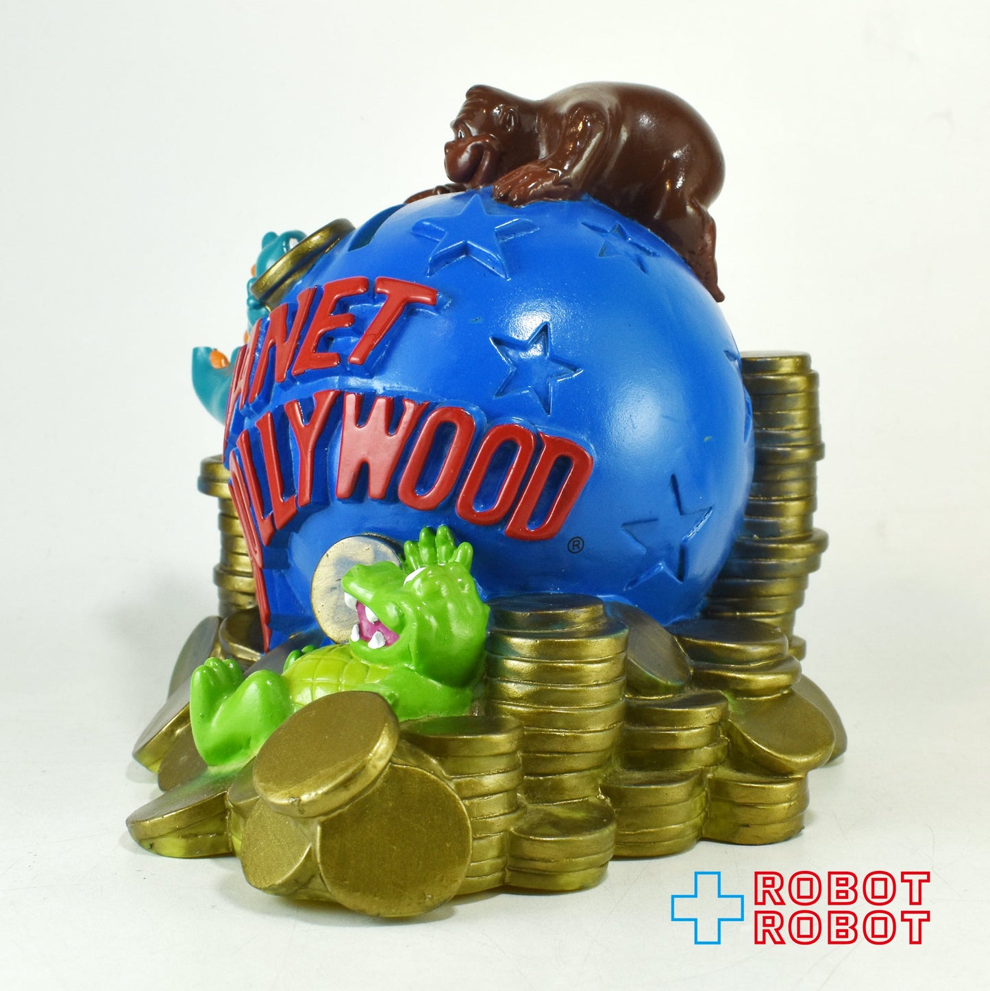 プラネット・ハリウッド ソフビ貯金箱 底フタ欠