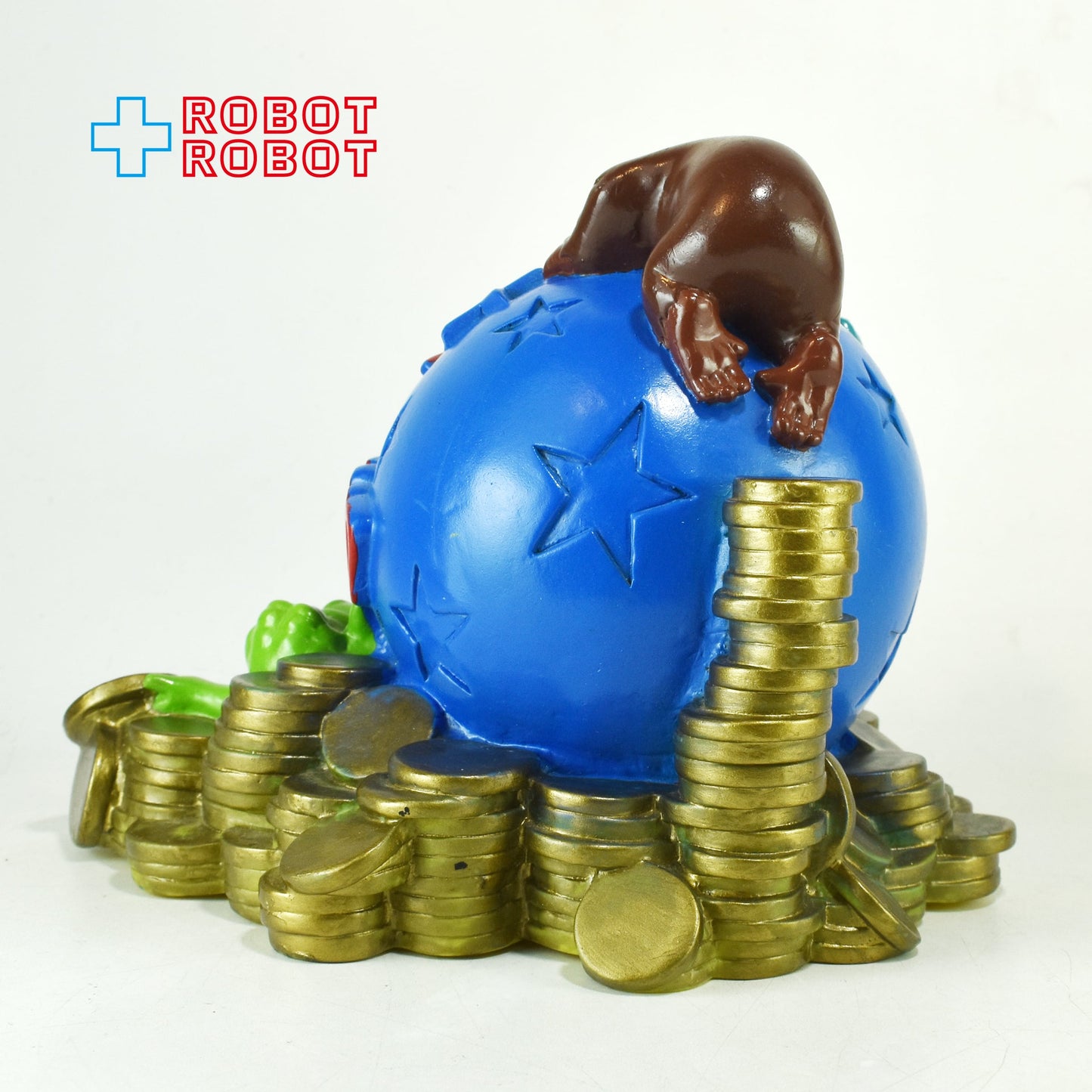 プラネット・ハリウッド ソフビ貯金箱 底フタ欠