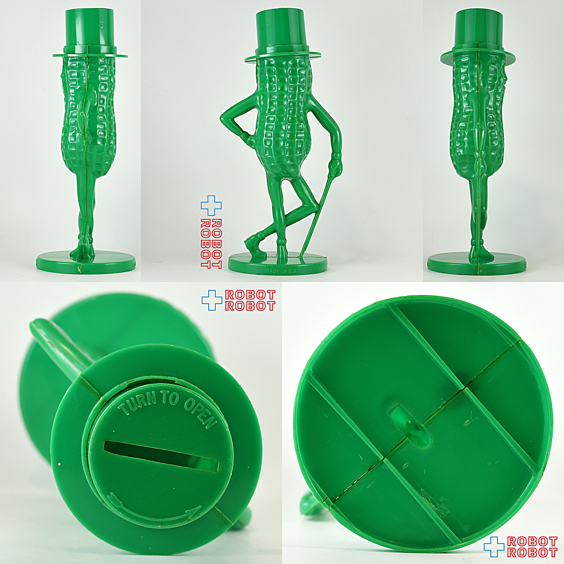 プランターズ ミスター・ピーナッツ プラスチック貯金箱 緑 – ROBOTROBOT