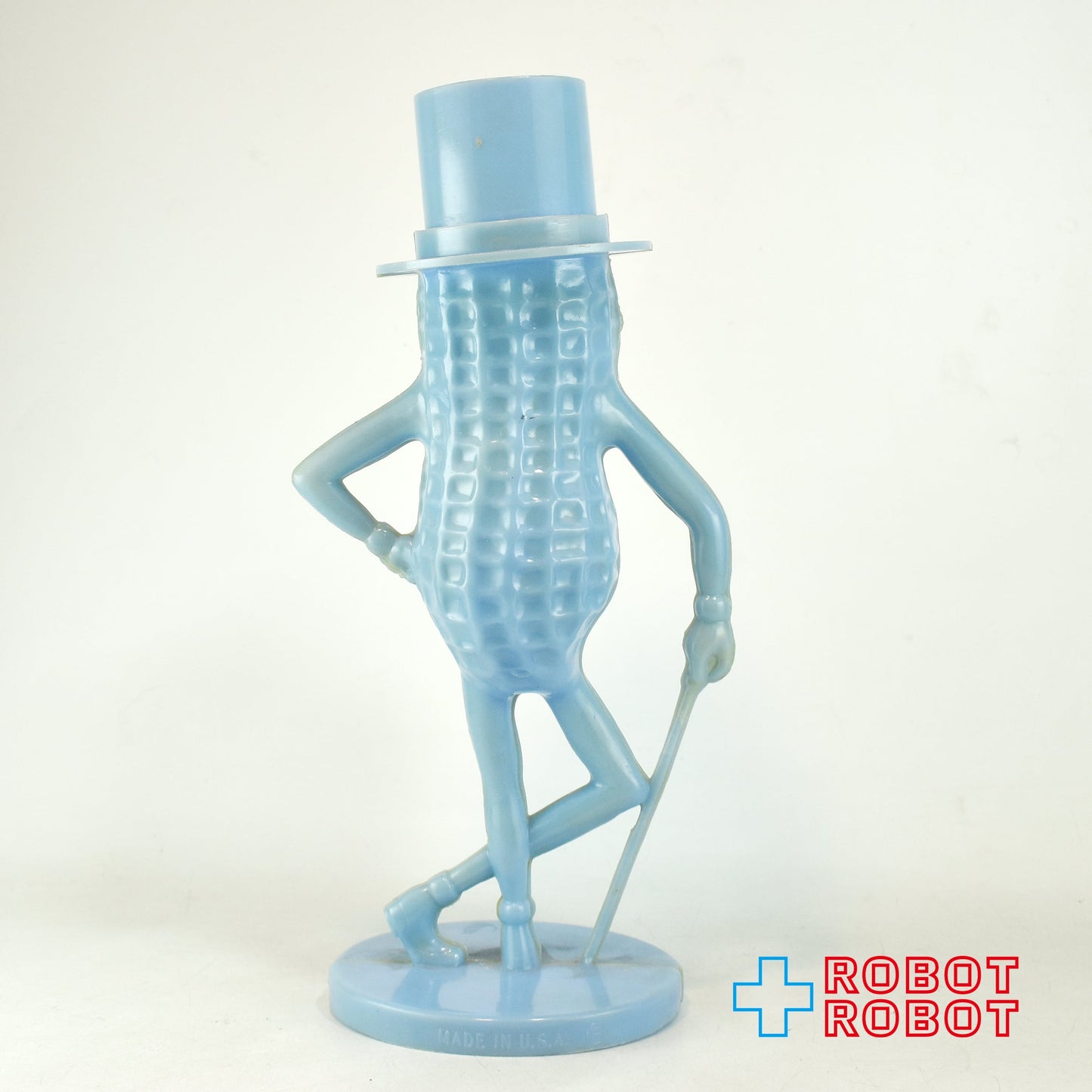 プランターズ ミスター・ピーナッツ プラスチック貯金箱 水色 ※難有り