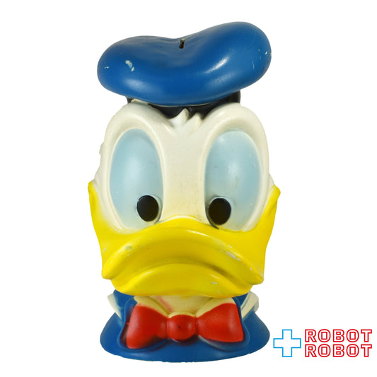 プレイパル ディズニー ドナルドダック ヘッド ソフビ貯金箱 ※難あり