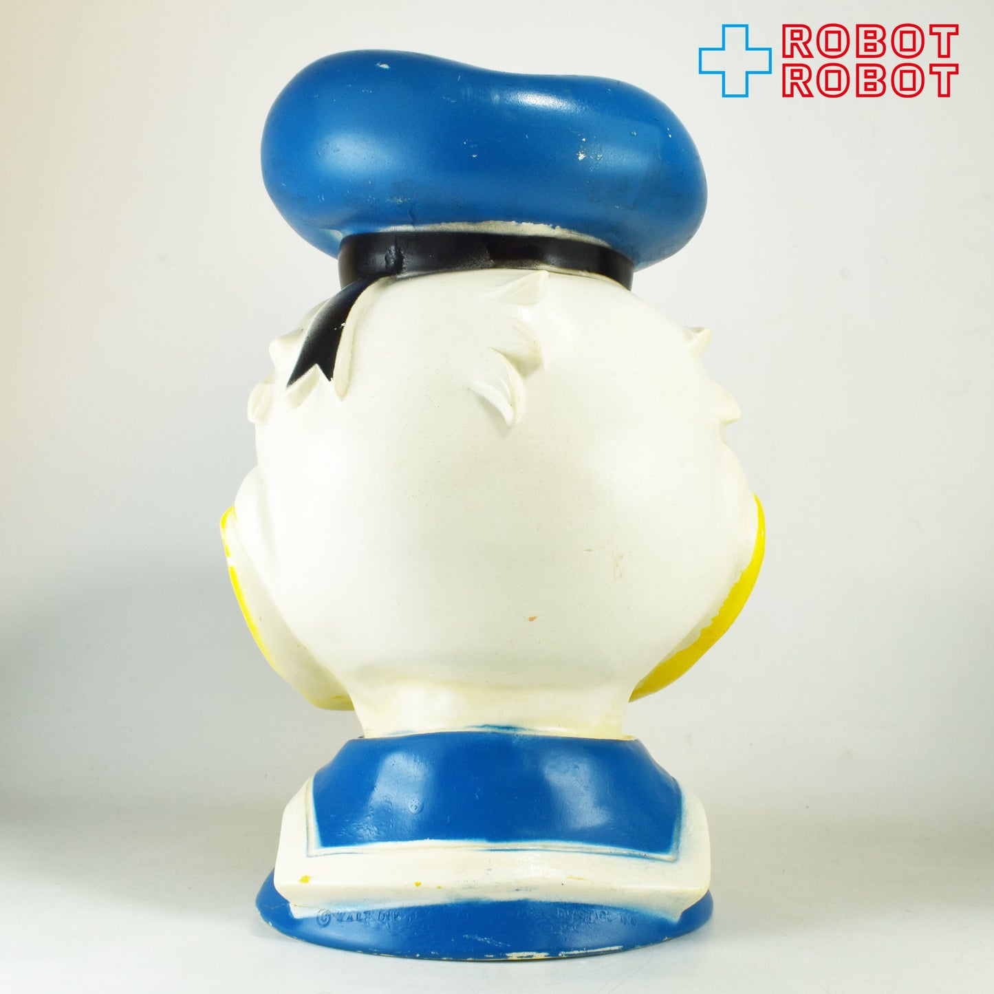 プレイパル ディズニー ドナルドダック ヘッド ソフビ貯金箱 ※難あり