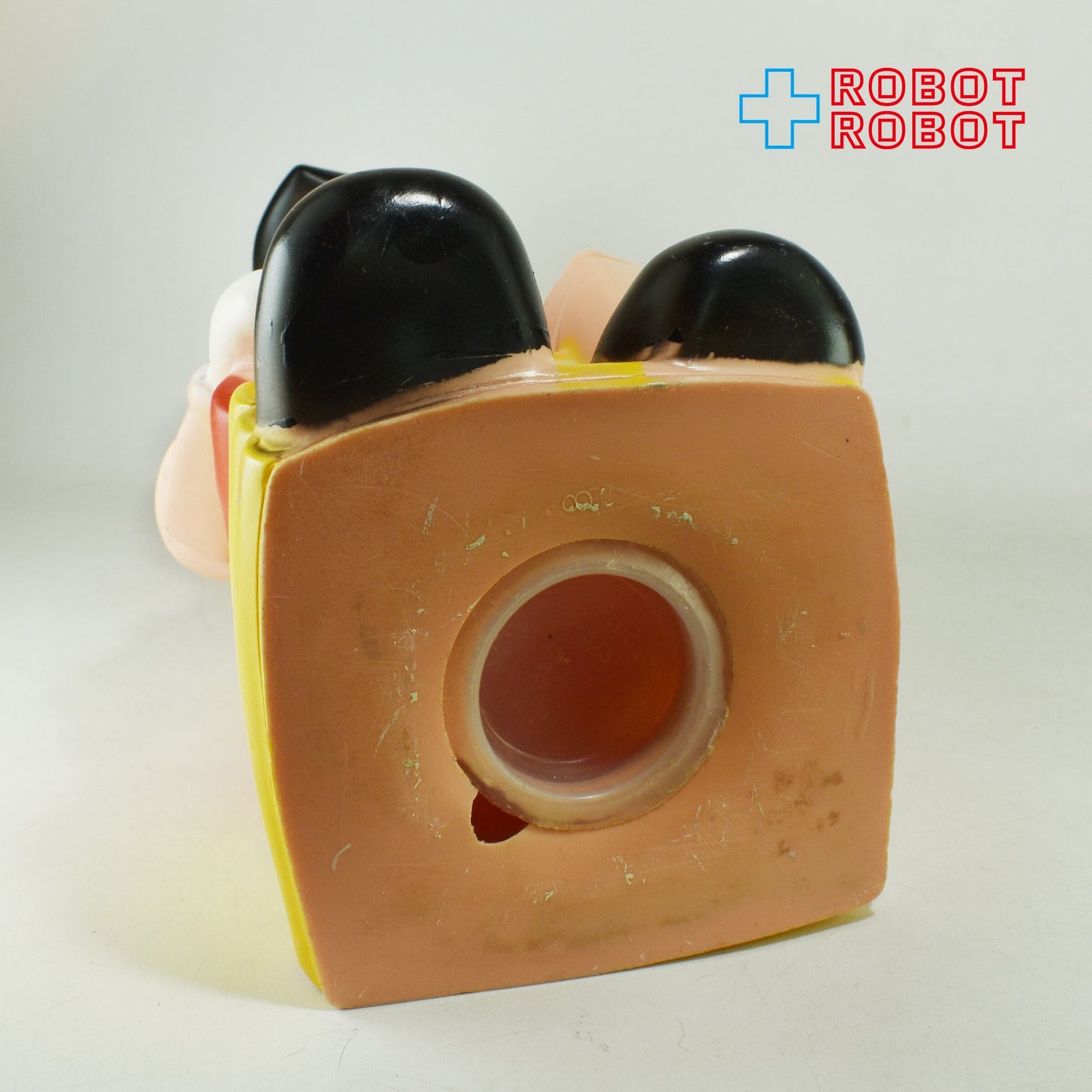 プレイパル社 ディズニー ピノキオ ラージ 薄茶帽子水色羽 ソフビ貯金箱 バンク フィギュア