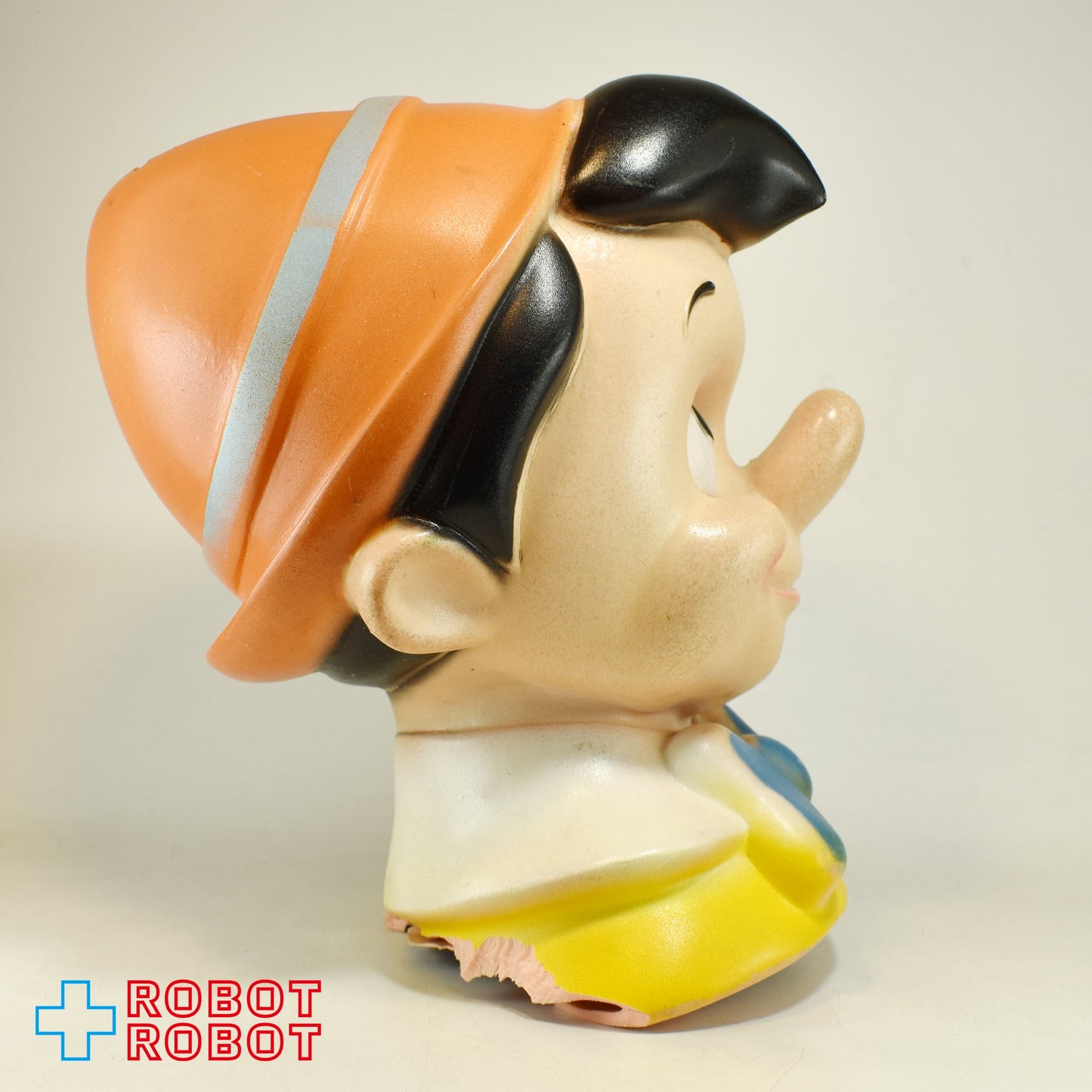 プレイパル ディズニー ピノキオ ヘッド ソフビ貯金箱 ※難有り