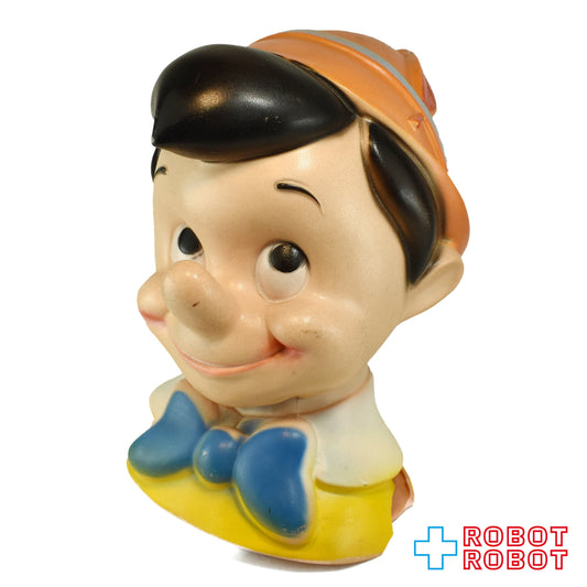 プレイパル ディズニー ピノキオ ヘッド ソフビ貯金箱 ※難有り
