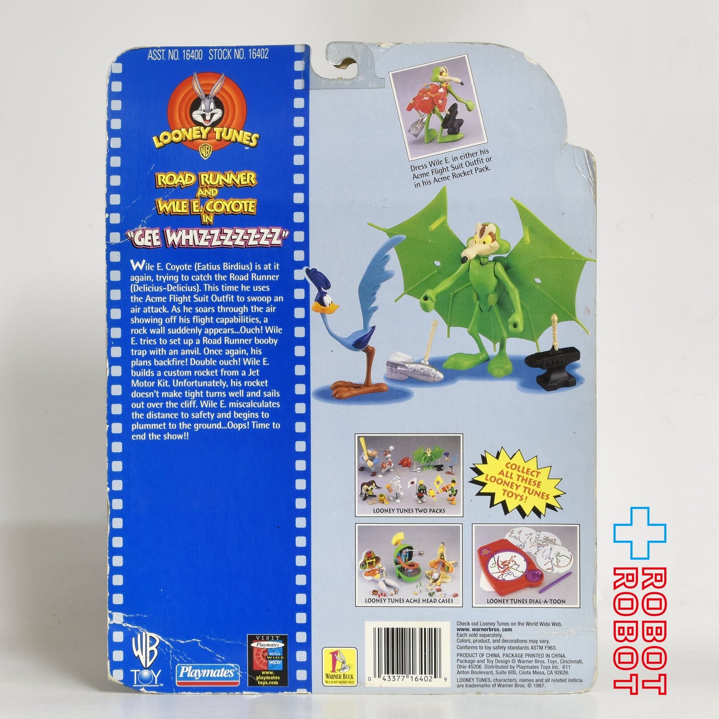 ルーニー・テューンズ  ロードランナー＆ワイリー・コヨーテ アクションフィギュア (プレイメイツ社1997) 未開封