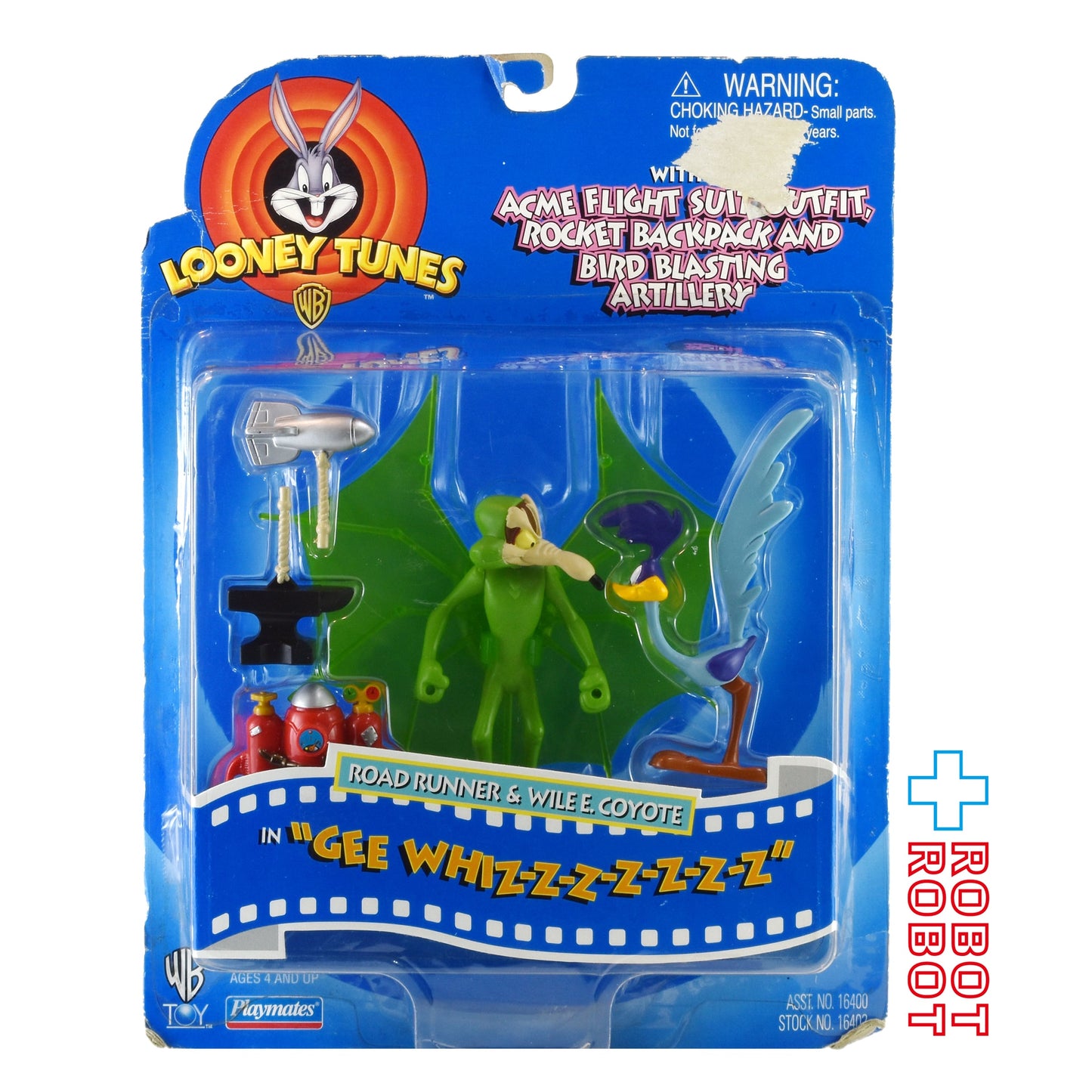ルーニー・テューンズ  ロードランナー＆ワイリー・コヨーテ アクションフィギュア (プレイメイツ社1997) 未開封