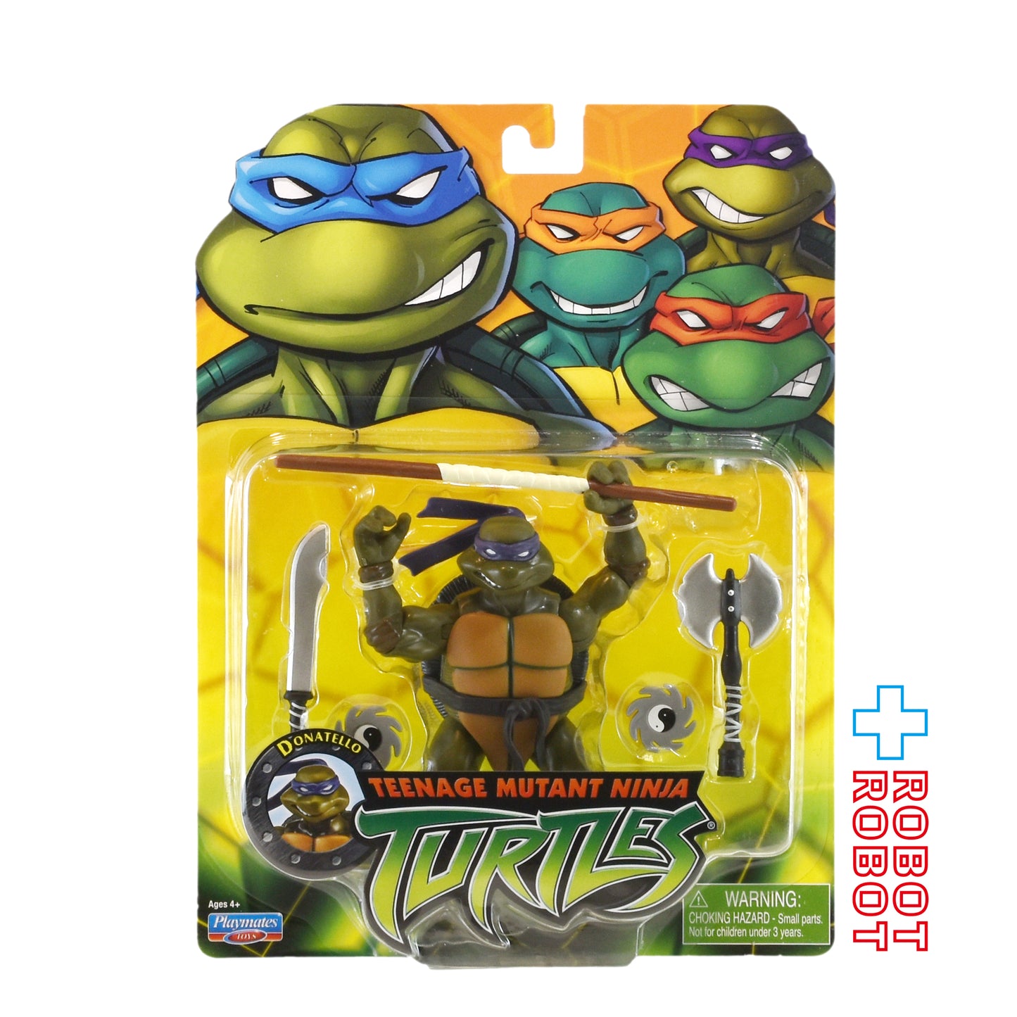 プレイメイツ タートルズ TMNT クラシック 2003 ドナテロ 4インチ アクションフィギュア 未開封