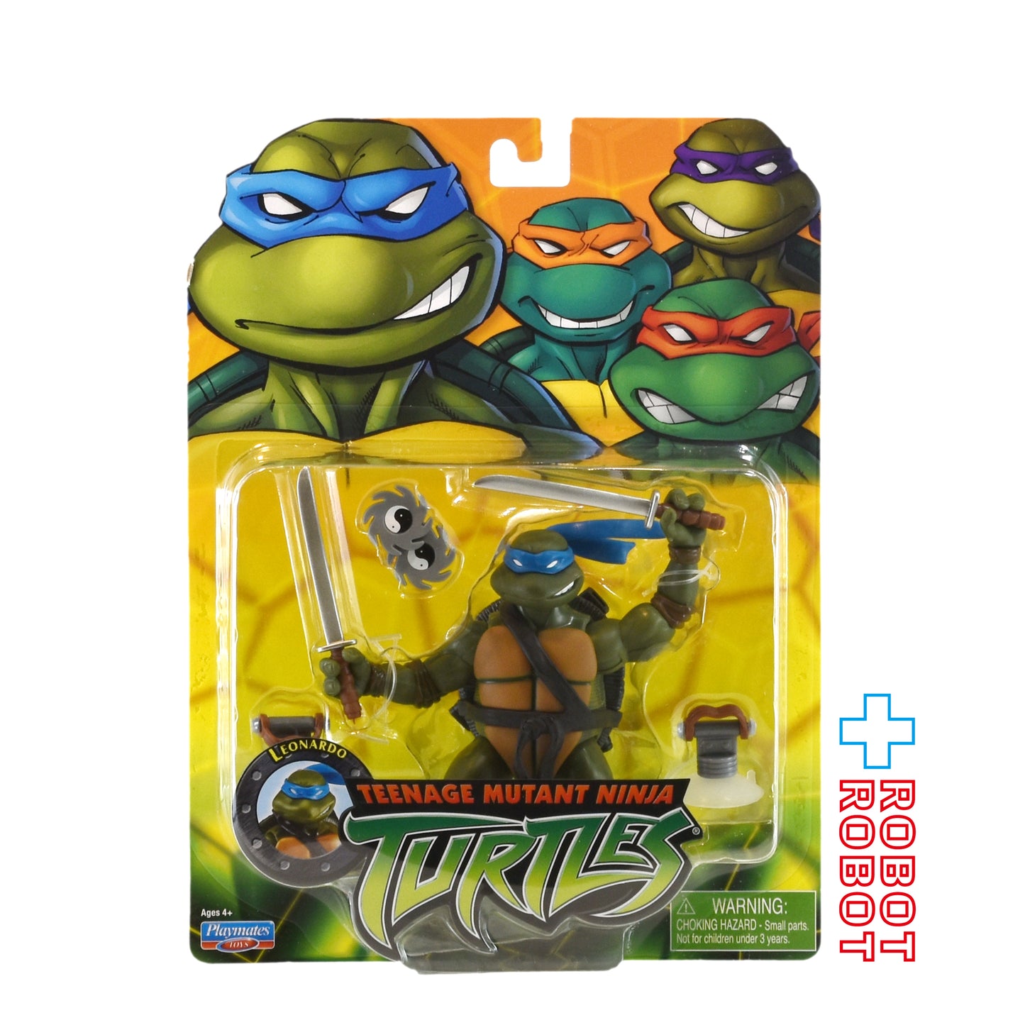 プレイメイツ タートルズ TMNT クラシック 2003 レオナルド 4インチ アクションフィギュア 未開封