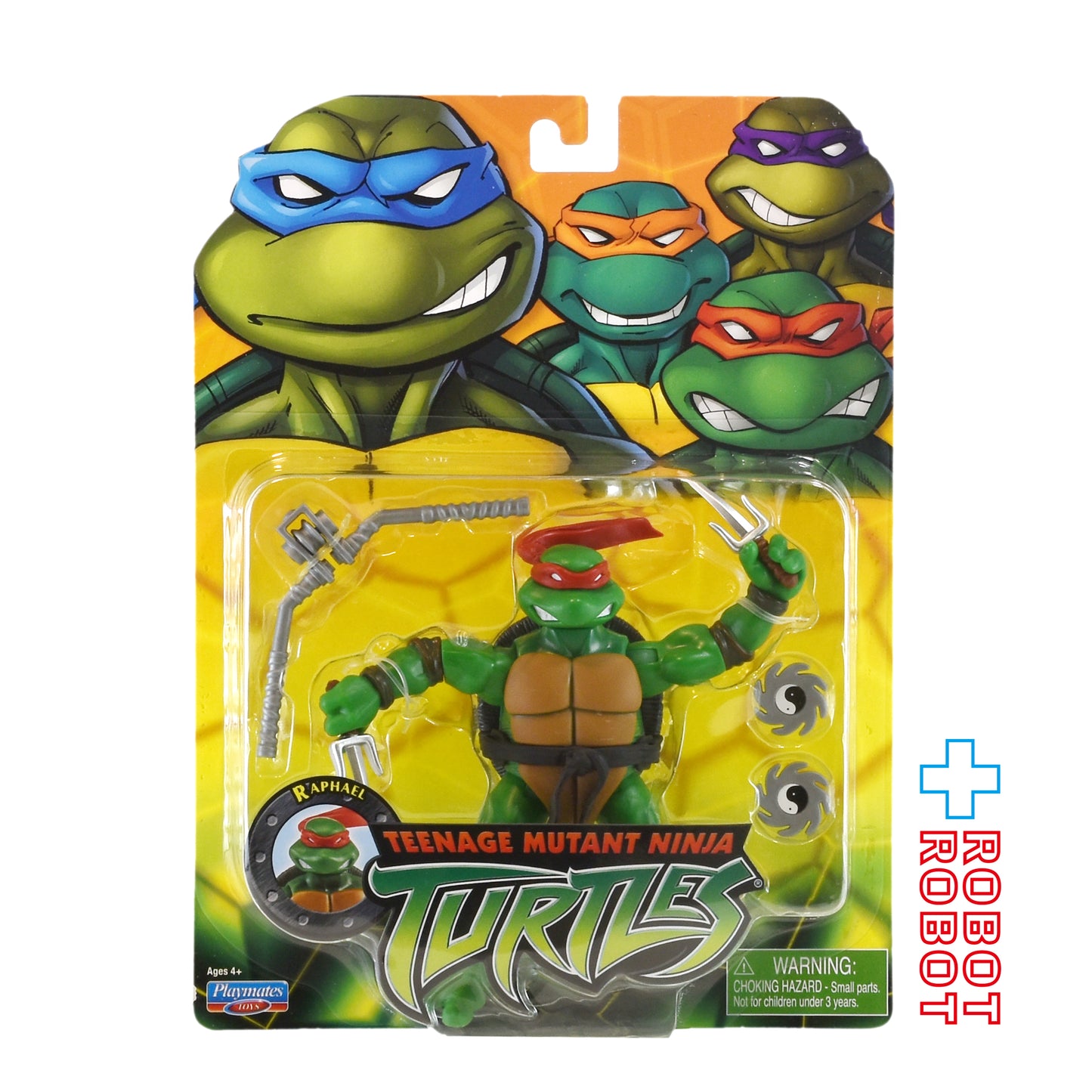 プレイメイツ タートルズ TMNT クラシック 2003 ラファエロ 4インチ アクションフィギュア 未開封