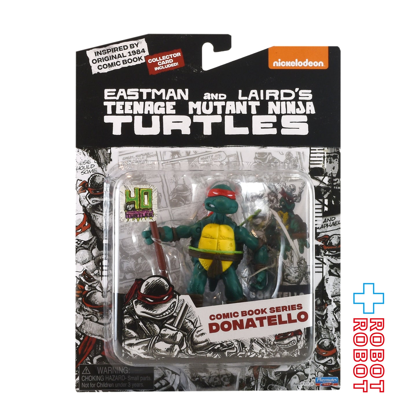 プレイメイツ タートルズ TMNT コミックブック シリーズ ドナテロ 4インチ アクションフィギュア 未開封