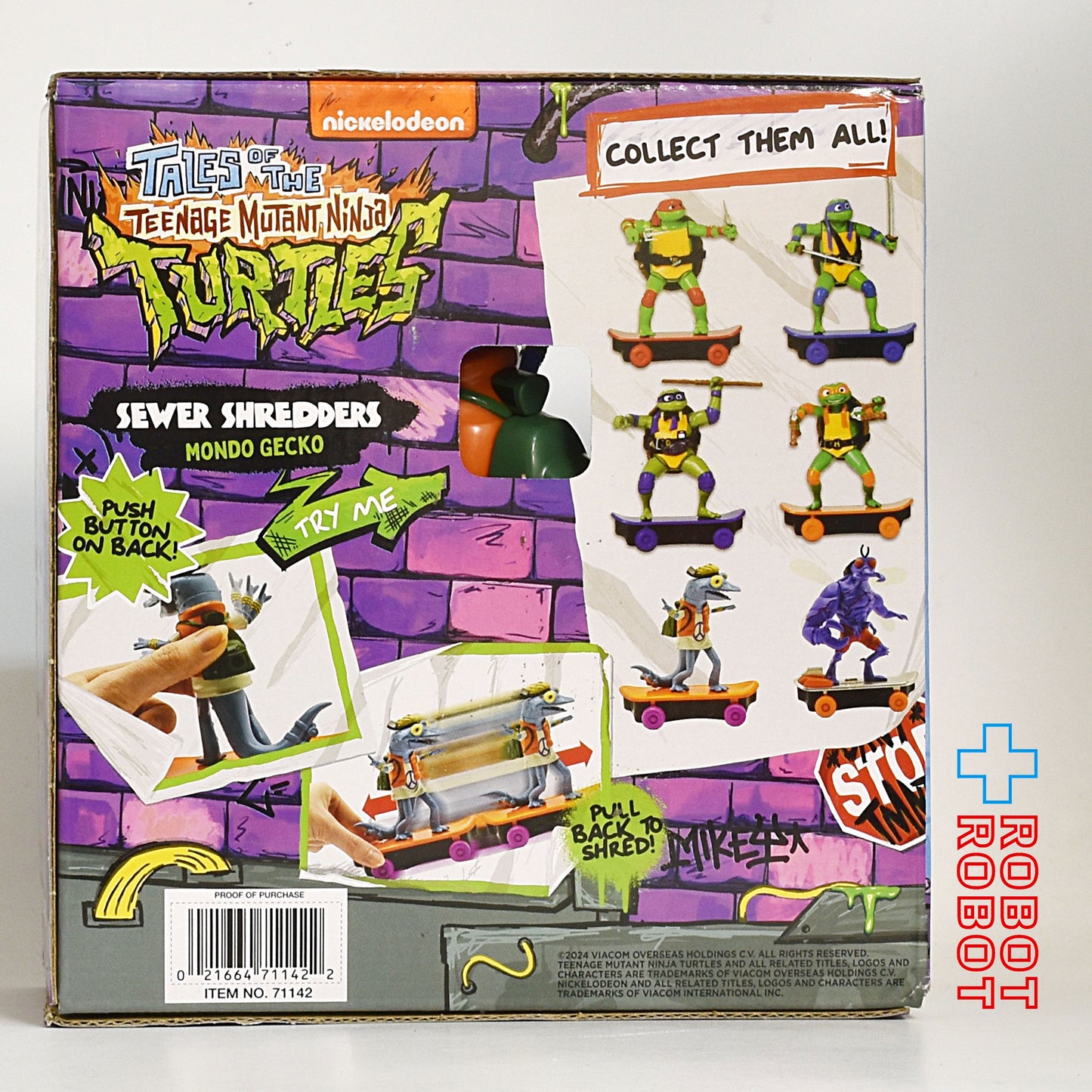 プレイメイツ タートルズ ミュータント・パニック！TMNT モンド・ゲッコー ソーヤーシュレッダーズ 5インチ アクションフィギュア 未開封