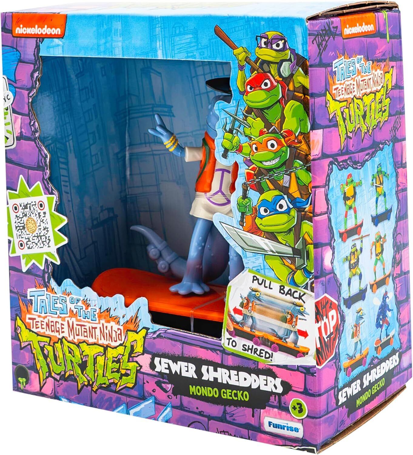 プレイメイツ タートルズ ミュータント・パニック！TMNT モンド・ゲッコー ソーヤーシュレッダーズ 5インチ アクションフィギュア 未開封