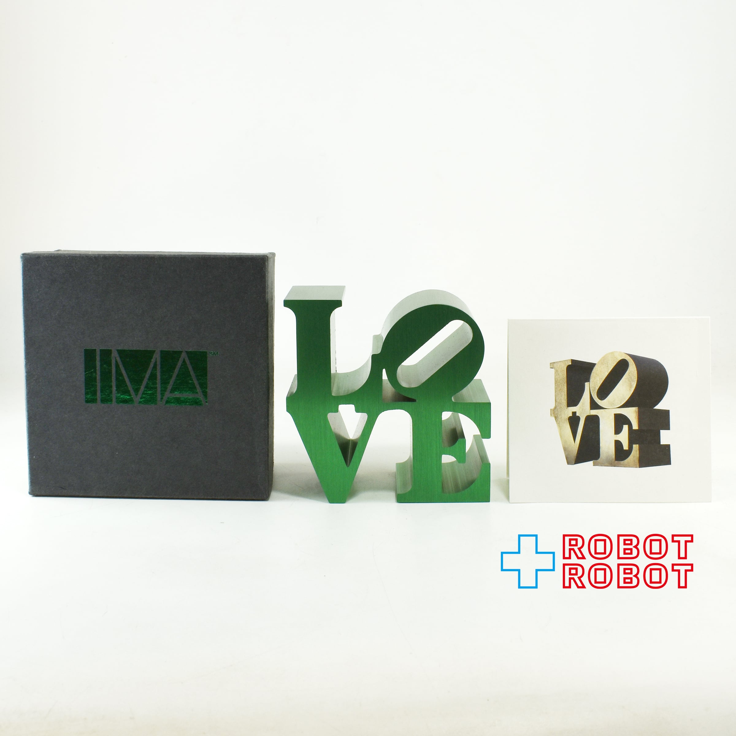 ロバート インディアナ LOVE 緑 レプリカ アルミ製ペーパー
