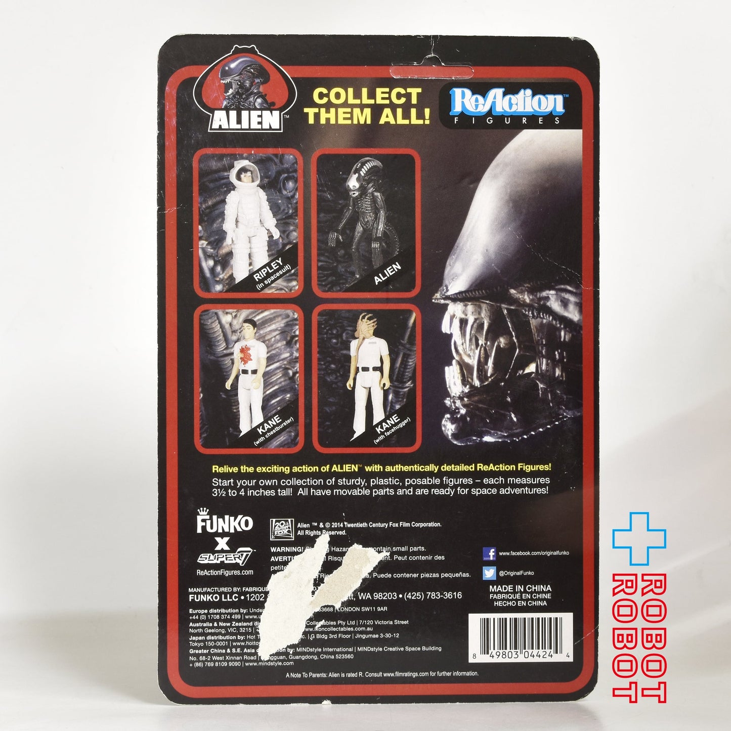 リ・アクション エイリアン ケイン (with フェイスハガー) 3.75インチ アクションフィギュア 未開封