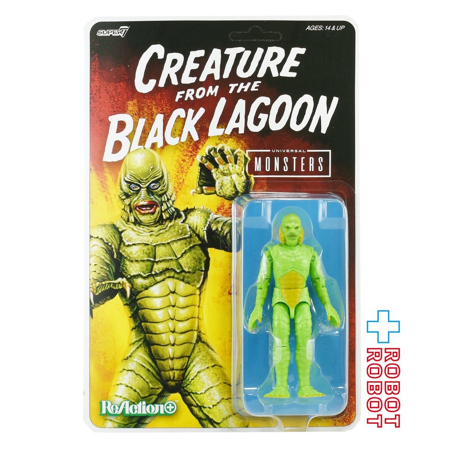 リ・アクション+ ユニバーサル・モンスター 大アマゾンの半魚人 3.75インチ アクションフィギュア 未開封