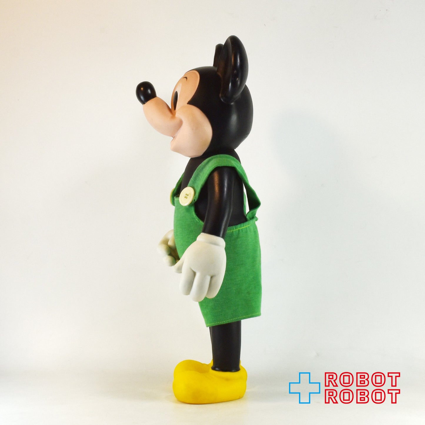 レムコ バースデイ・ミッキーマウス ビッグソフビドール 人形 緑 オーバーオール 1978