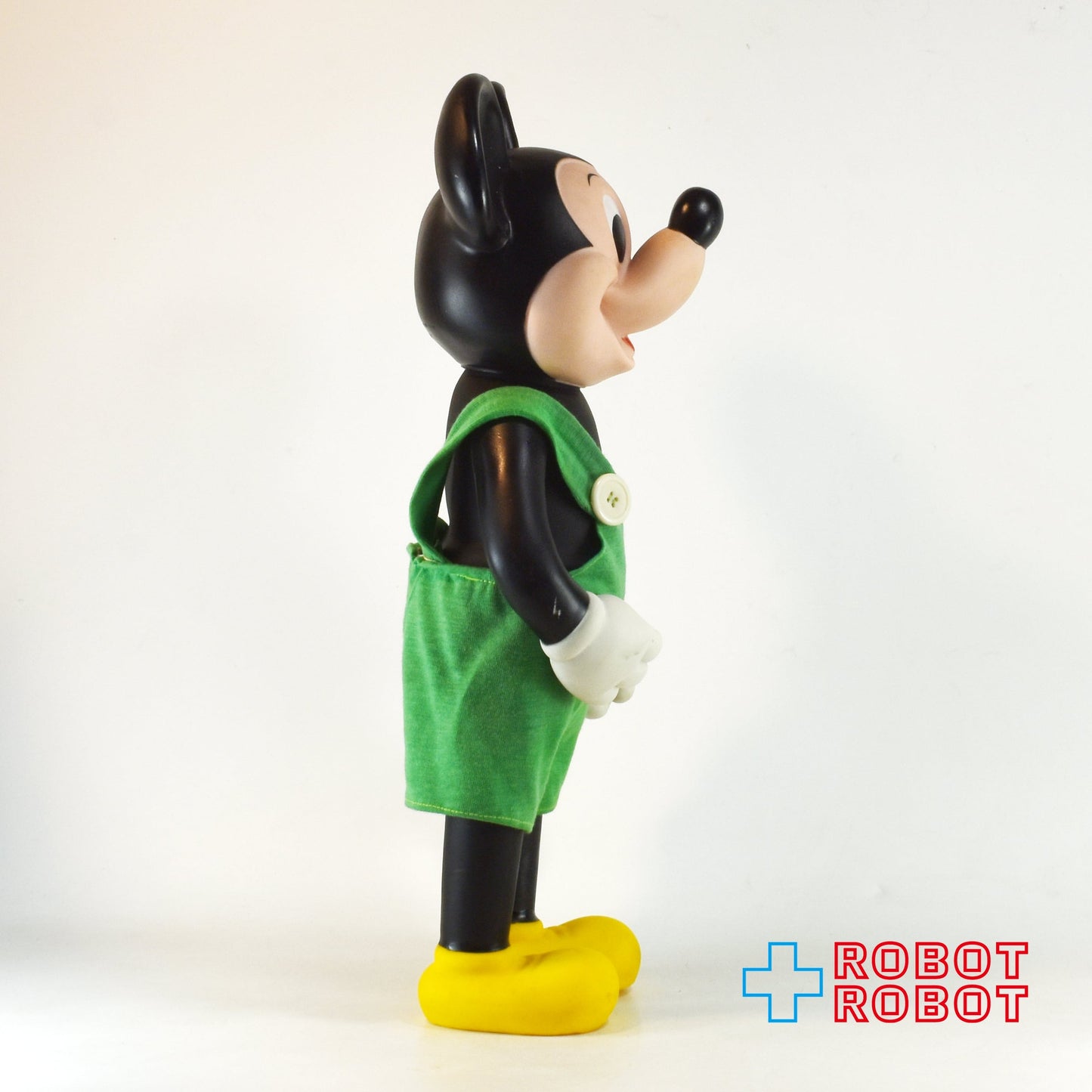 レムコ バースデイ・ミッキーマウス ビッグソフビドール 人形 緑 オーバーオール 1978