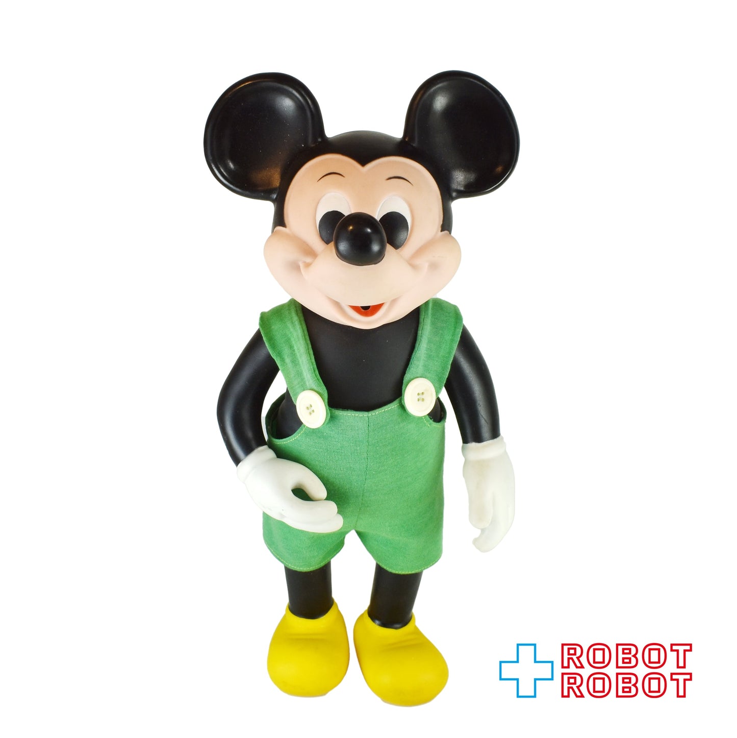 レムコ バースデイ・ミッキーマウス ビッグソフビドール 人形 緑 オーバーオール 1978