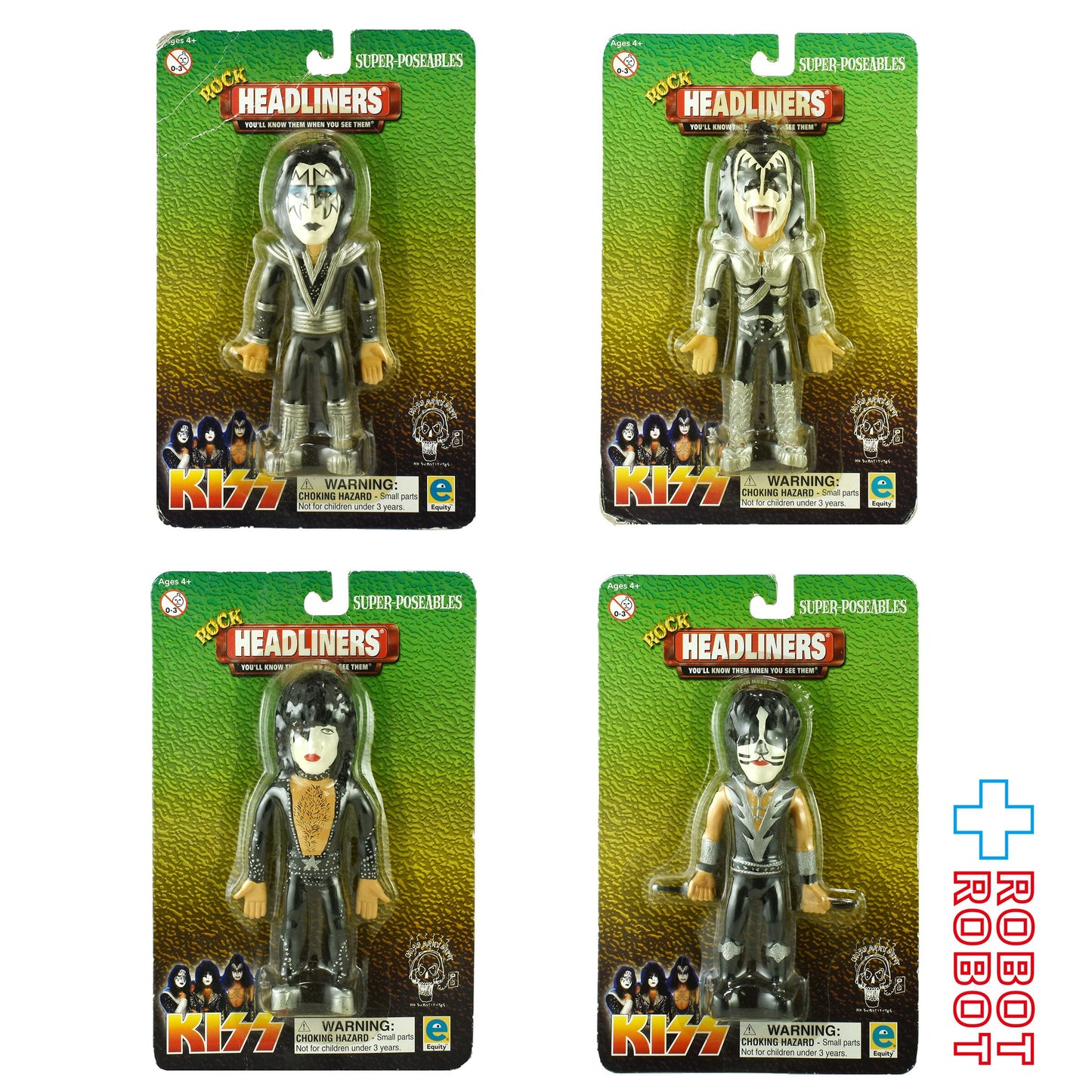 ロックヘッドライナーズ KISS キッス 4体セット 未開封