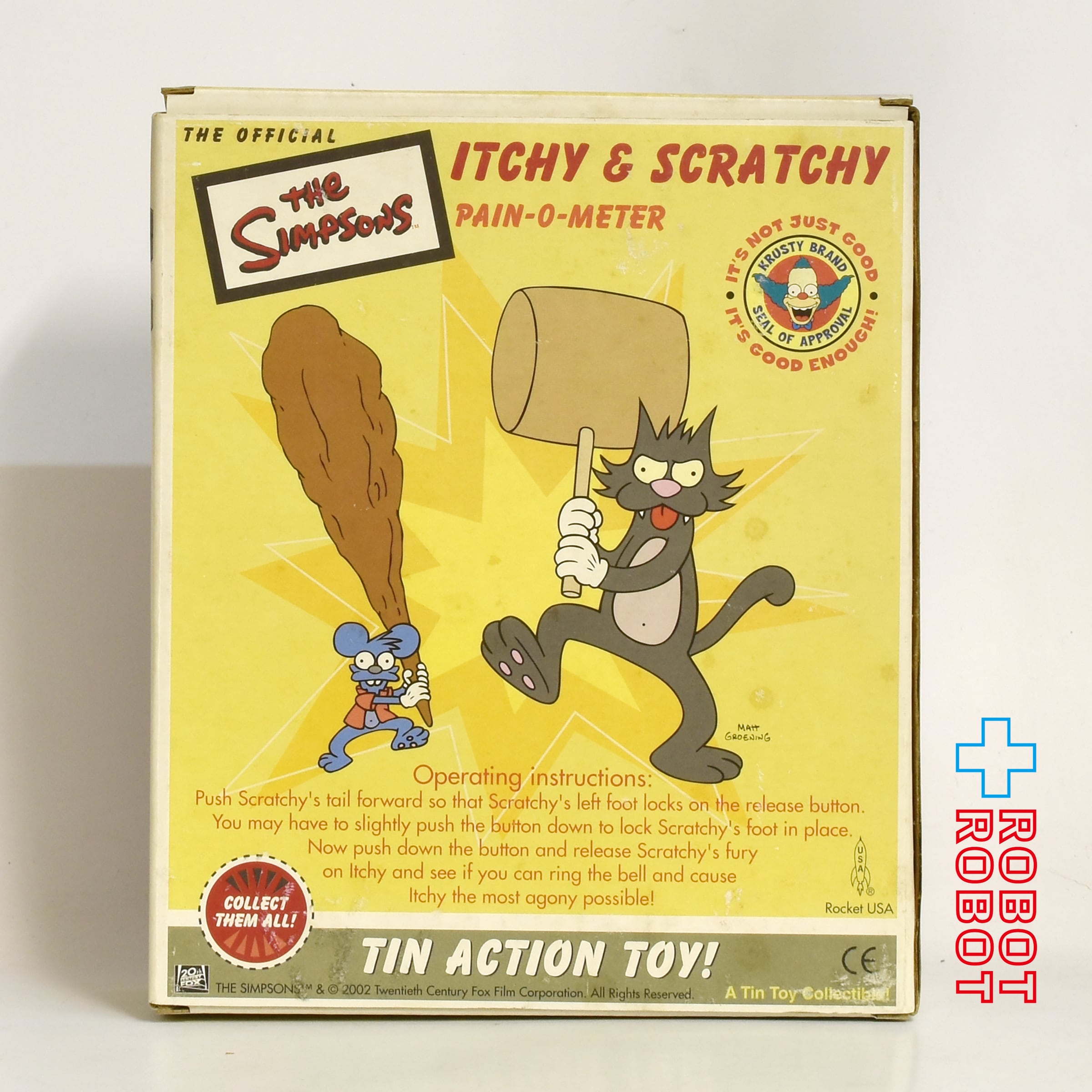 レア　ザ・シンプソンズ イッチー＆スカッチー ペインオメーター RocketUSATHESIMPSONSITCHY_SCRA