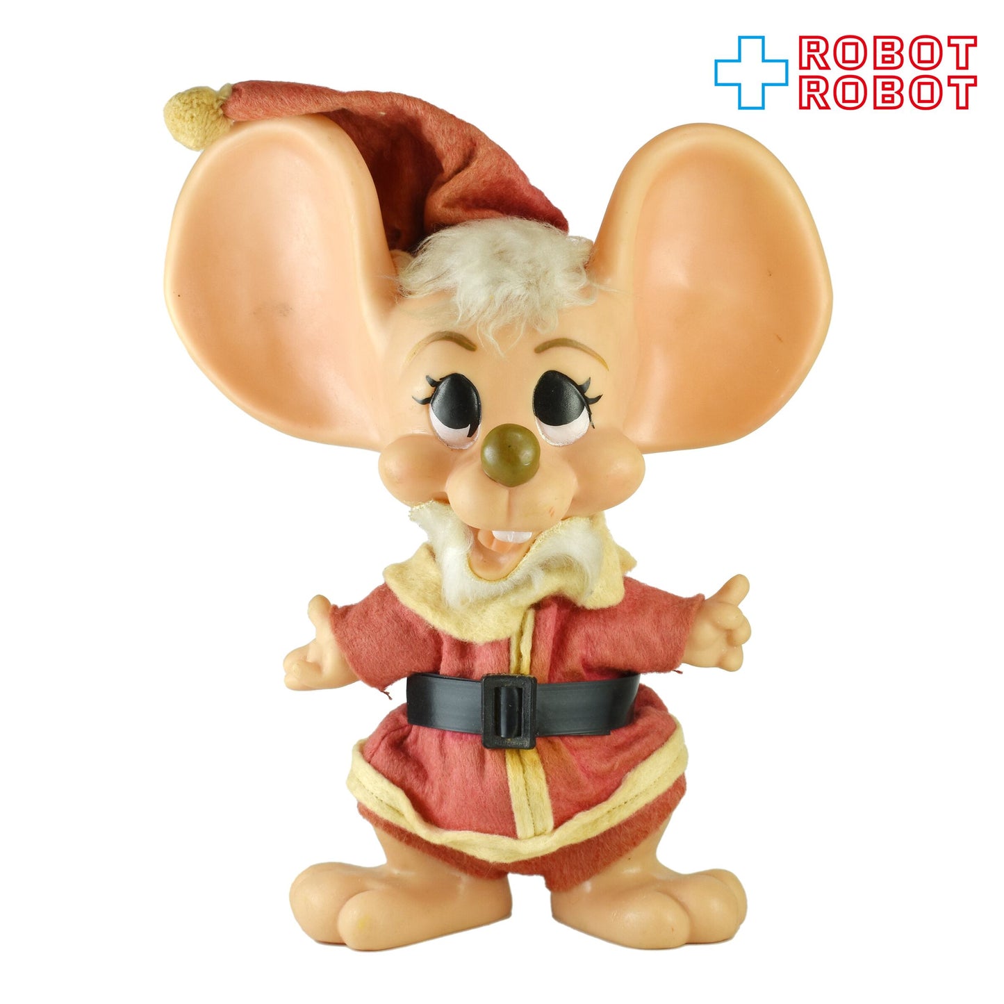 フロリダマウス サンタクロース トッポ・ジージョ風 ソフビ人形 ソフビ貯金箱 1970年代