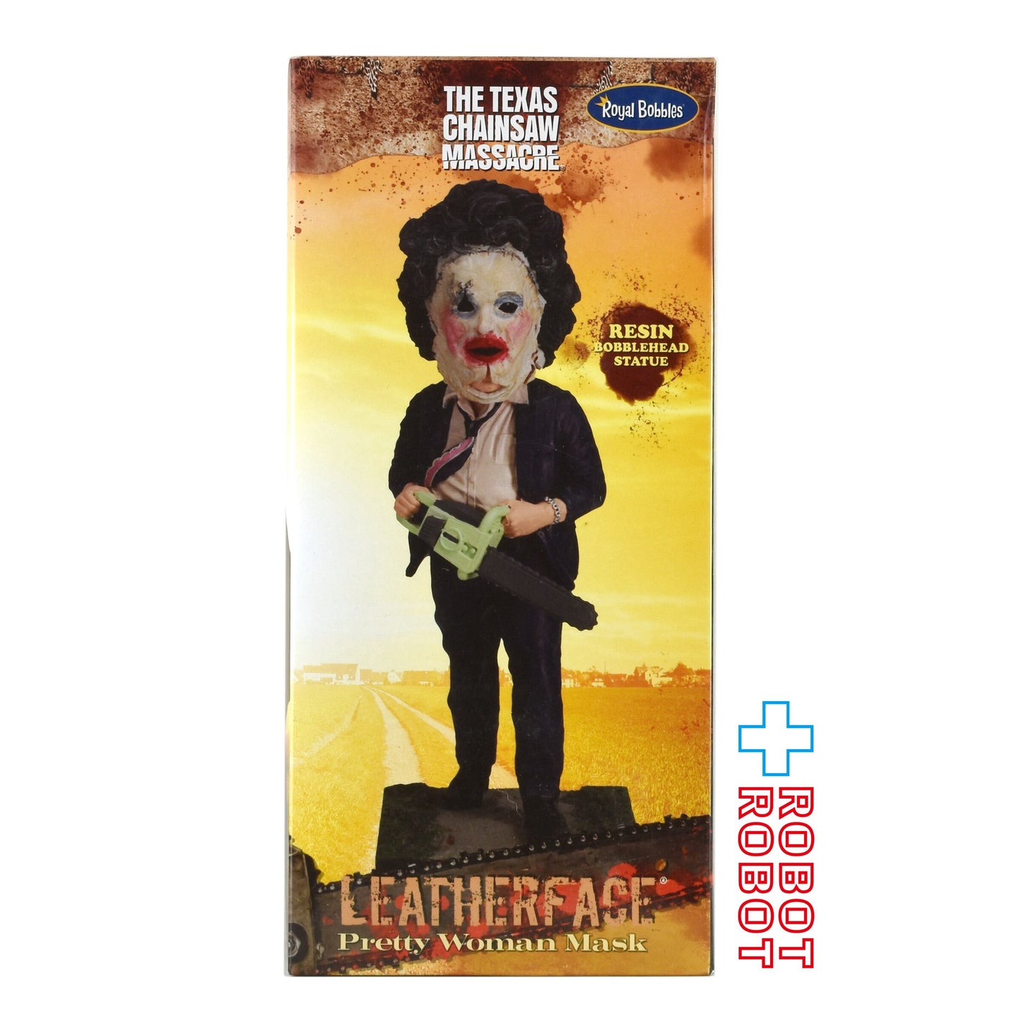 悪魔のいけにえ テキサスチェーンソー レザーフェイス プリティーウーマンマスク ボブルヘッド フィギュア 未開封