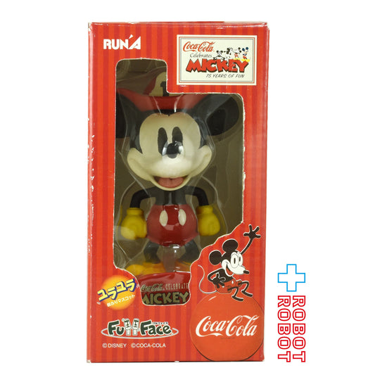 ラナ コカ・コーラ x ミッキー 75周年 フルフェイス ミッキーの消防隊 (1935) ユラユラ 首ふりマスコット フィギュア 箱入