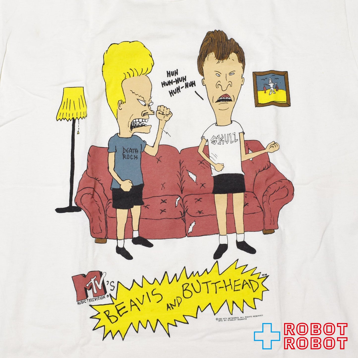 スタンリーデサンティス ビーバス & バットヘッド MTV プリント Tシャツ Lサイズ 1993