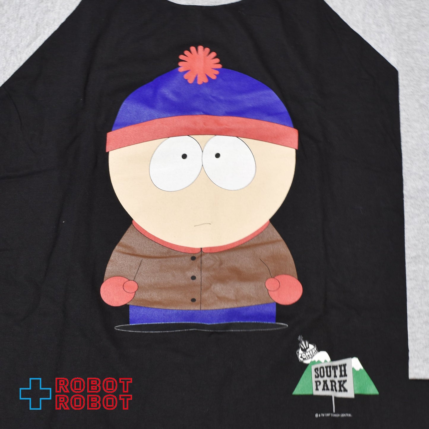 スタンリーデサンティス サウスパーク スタン・マーシュ USA製 ラグランTシャツ XLサイズ 1997
