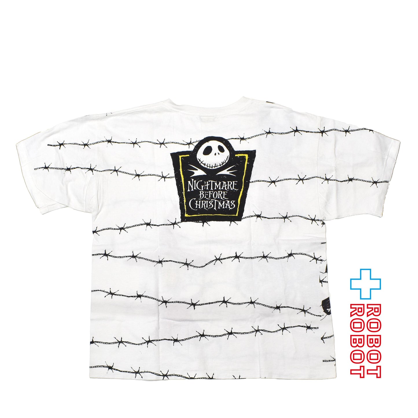 スタンリーデサンティス ナイトメアー・ビフォア・クリスマス ロック ショック バレル Tシャツ ホワイト XLサイズ