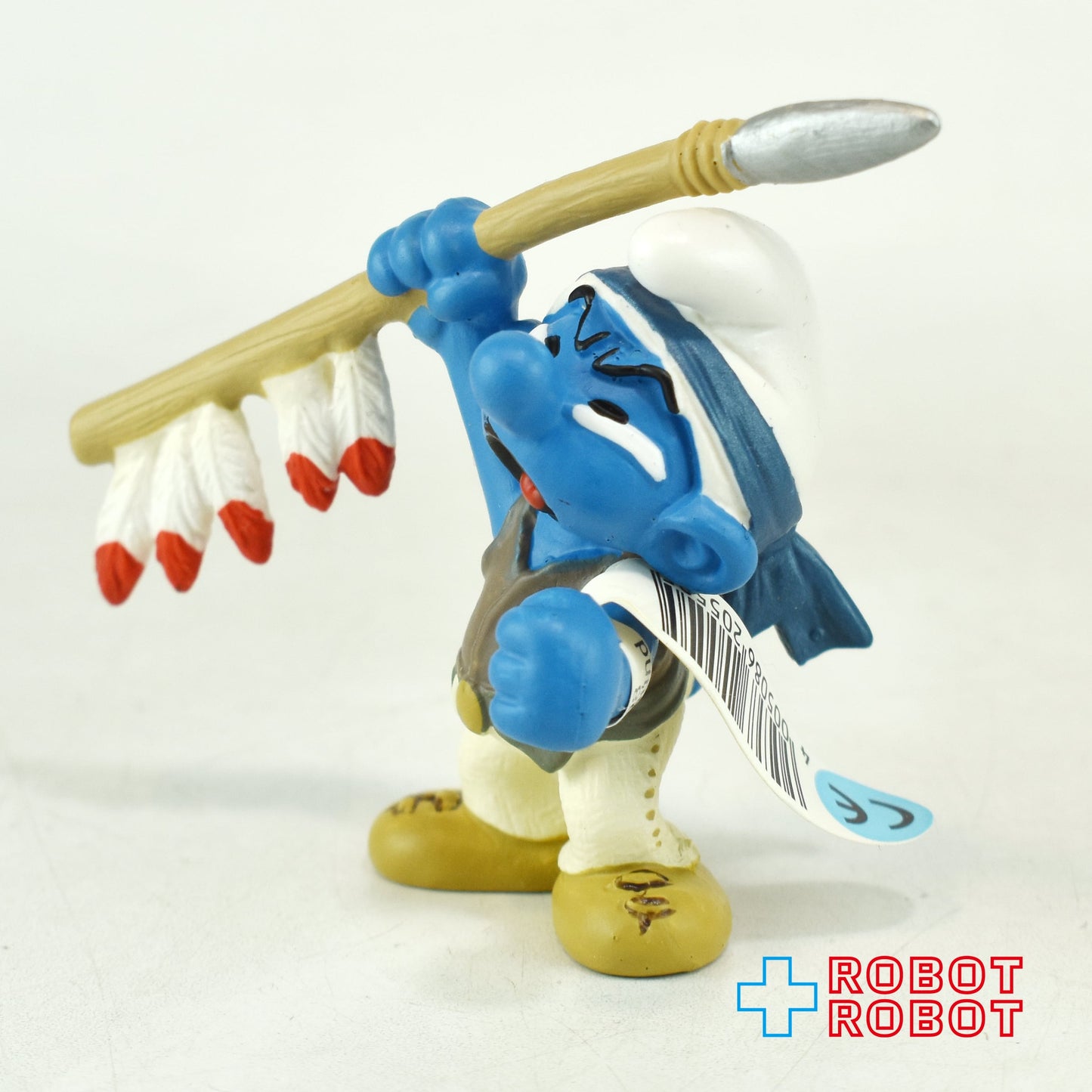 スマーフ ネイティブアメリカン インディアン スピア 槍 #20550 PVC フィギュア ドイツ 紙タグ付