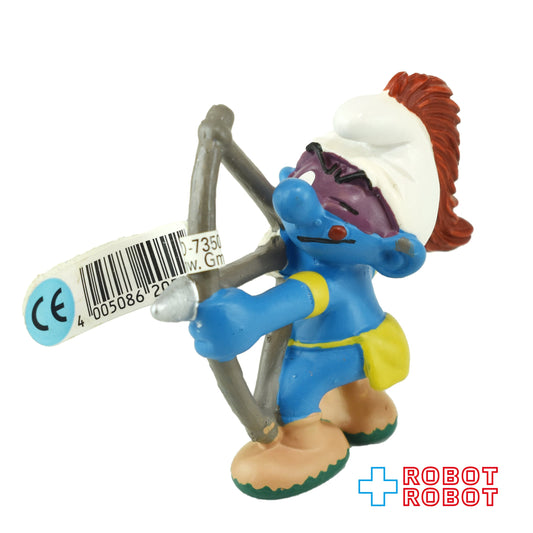 スマーフ ネイティブアメリカン インディアン アーチャ 弓の射手 #20551 PVC フィギュア ドイツ 紙タグ付