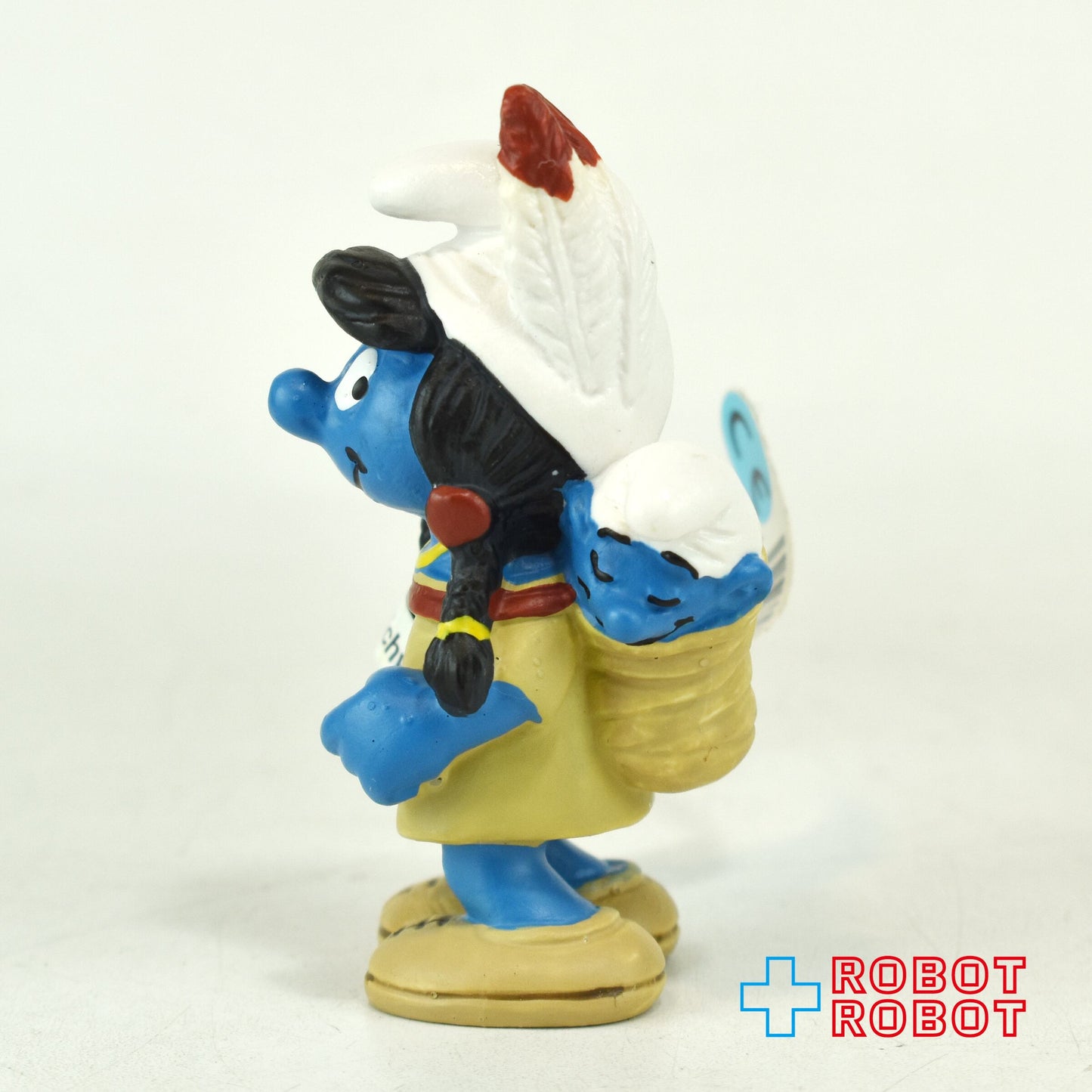 スマーフ ネイティブアメリカン インディアン スマーフェット #20555 PVC フィギュア ドイツ 紙タグ付