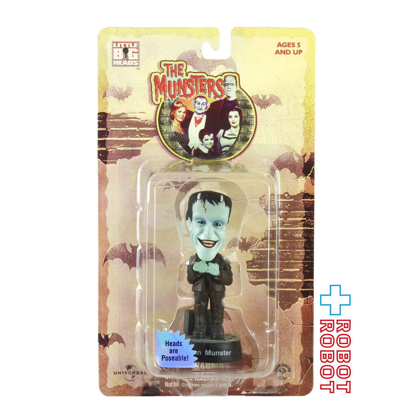 サイドショウ マンスターズ ハーマン・マンスター リトルビッグヘッド フィギュア 未開封