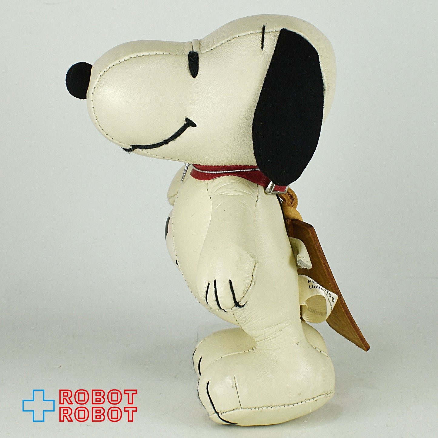 レザー スヌーピー ぬいぐるみ サッカー Sサイズ 人形 紙タグ付き