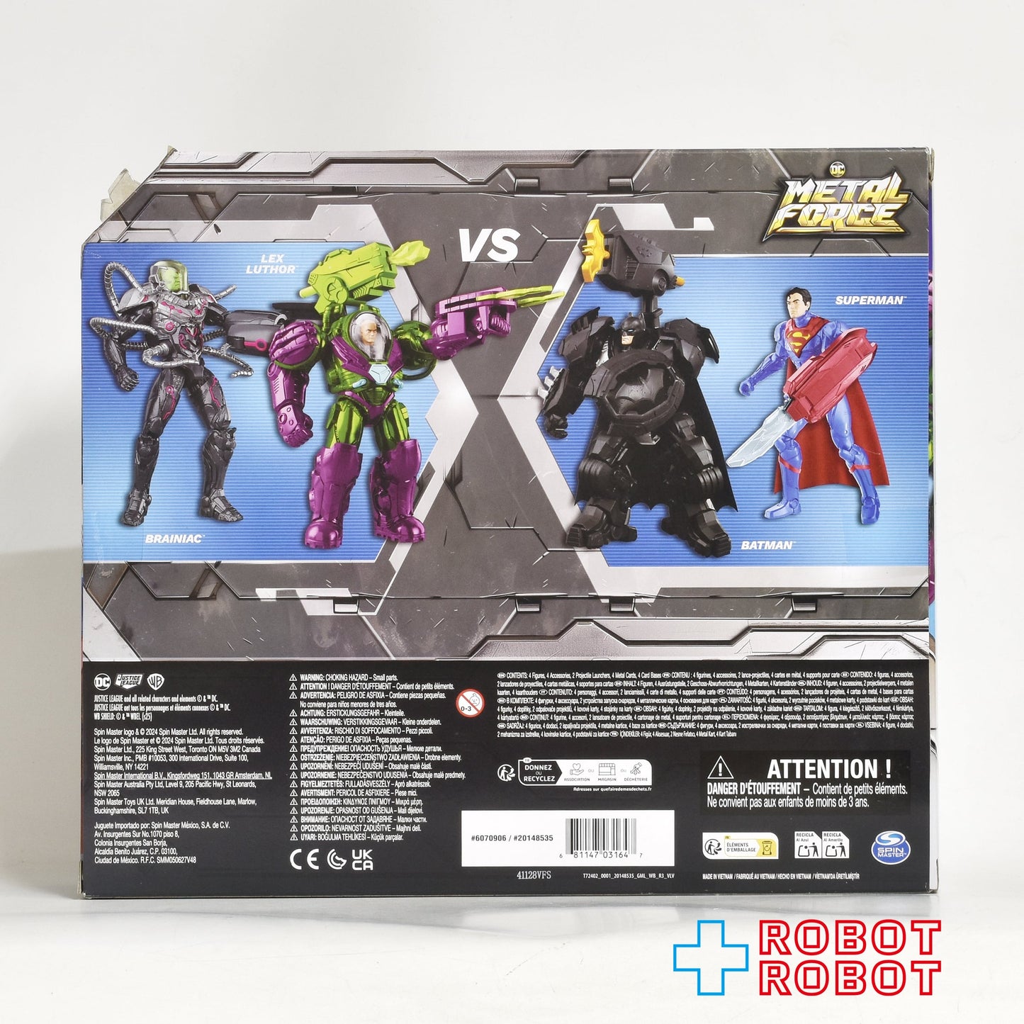 スピンマスター DC バットマン メタルフォース ブレイニアック /レックス・ルーサー / バットマン / スーパーマン アクションフィギュア 未開封