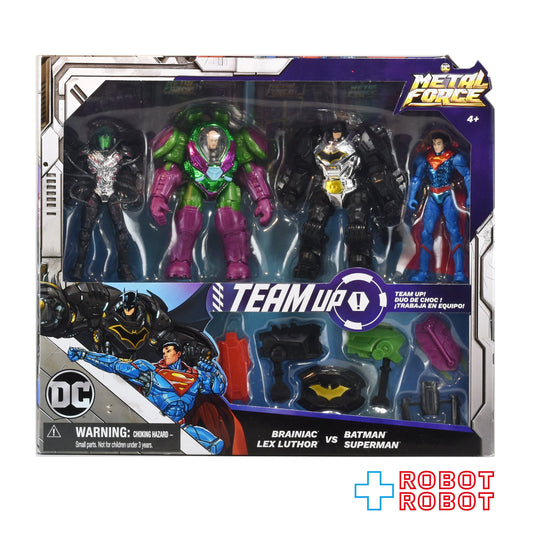 スピンマスター DC バットマン メタルフォース ブレイニアック /レックス・ルーサー / バットマン / スーパーマン アクションフィギュア 未開封