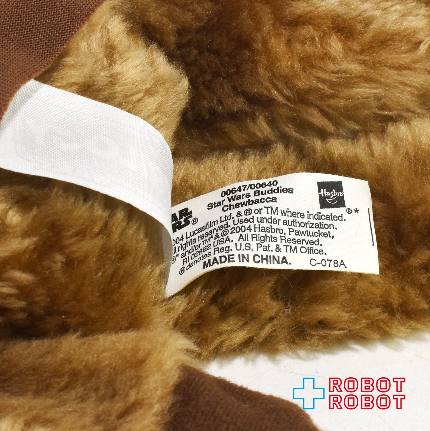 スター・ウォーズ バディーズ チューバッカ 弾薬帯茶色 ビーニーぬいぐるみ 2004 OTC 再版 紙タグ付