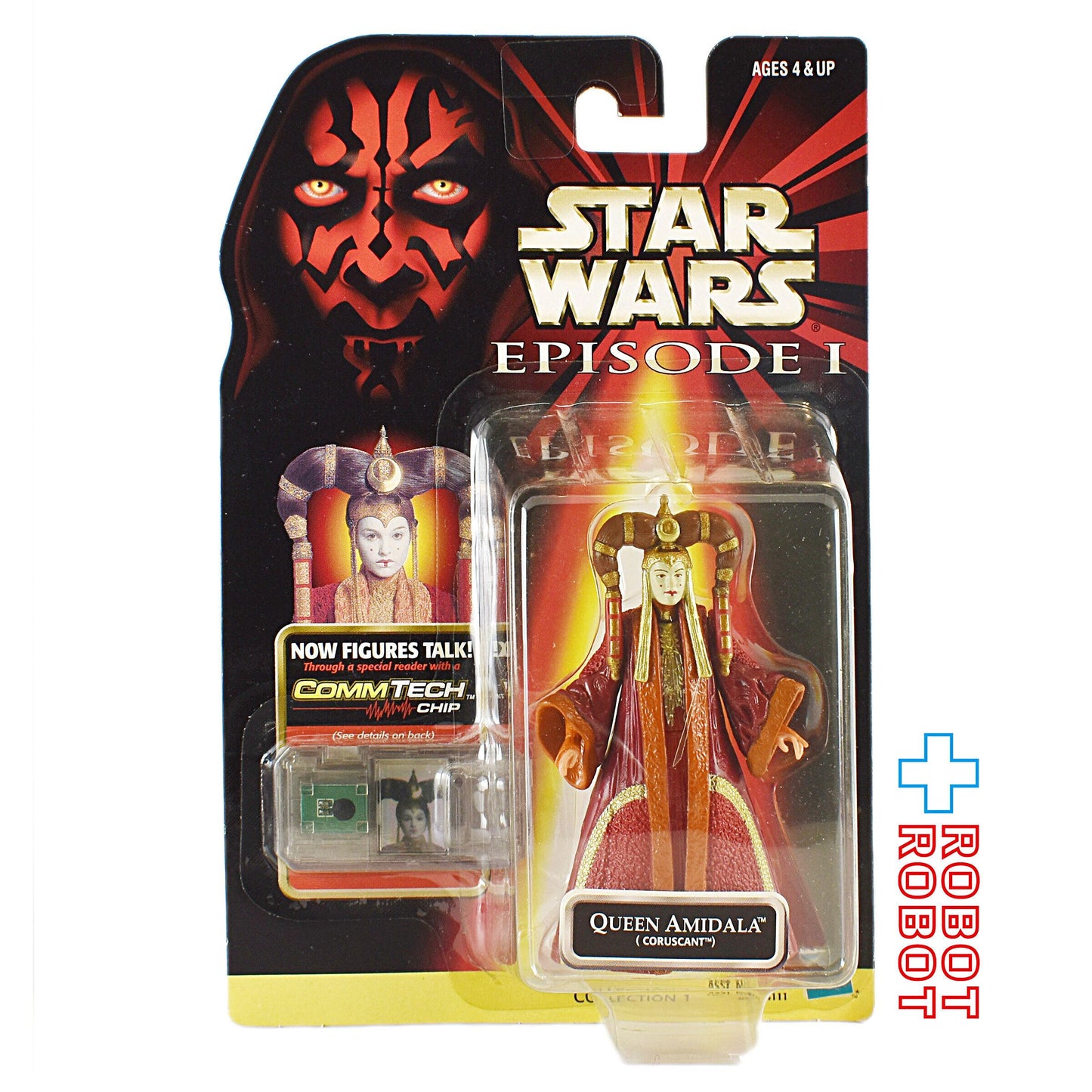スター・ウォーズ EP1 コムテック クイーン・アミダラ (コルサント) 3.75インチ アクションフィギュア 未開封