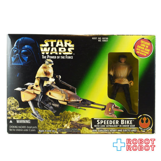 スター・ウォーズ POTF2 スピーダーバイク with ルーク エンドア アクションフィギュア