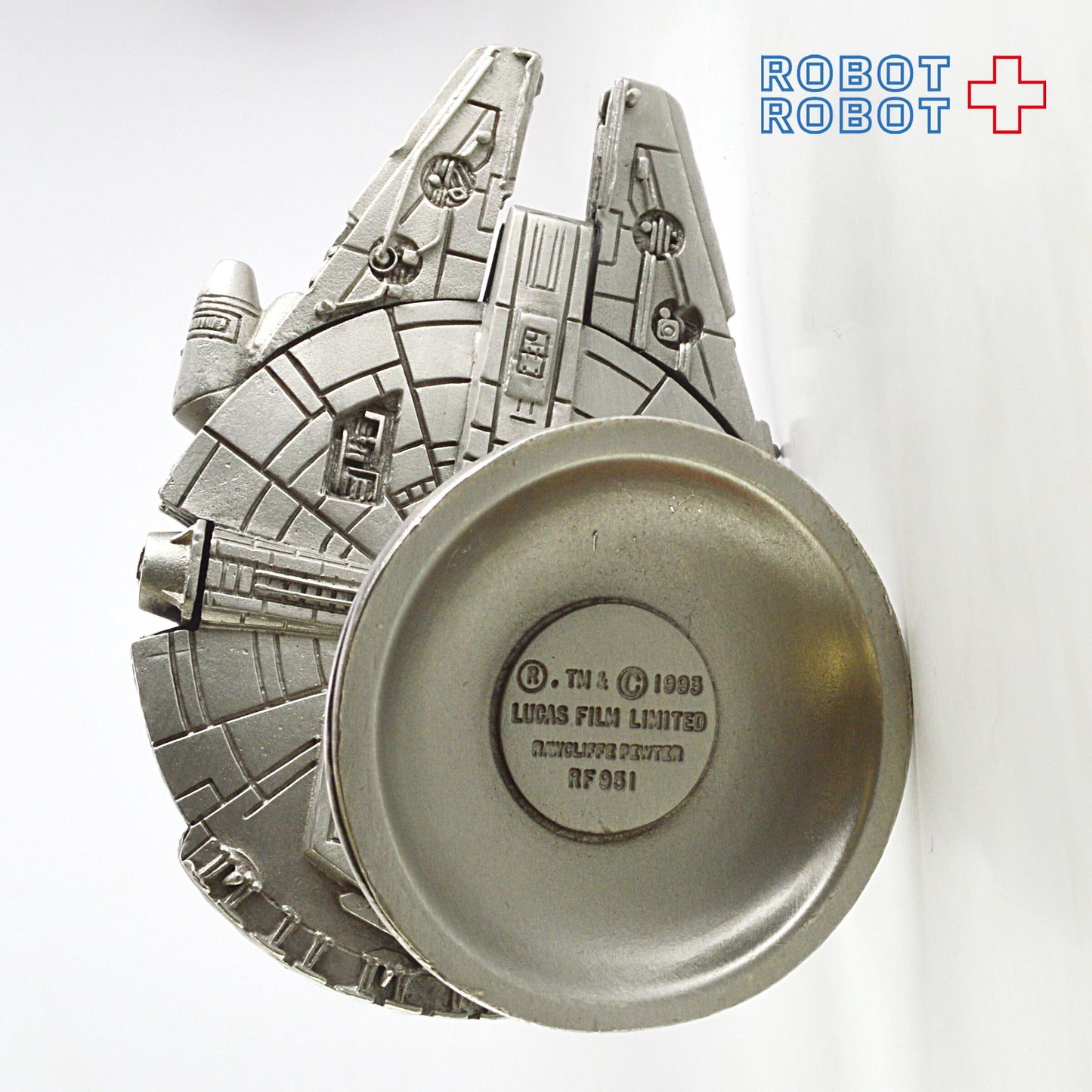 スター・ウォーズ ロークリフ 限定版ミレニアム・ファルコン 台座付ピューターフィギュア