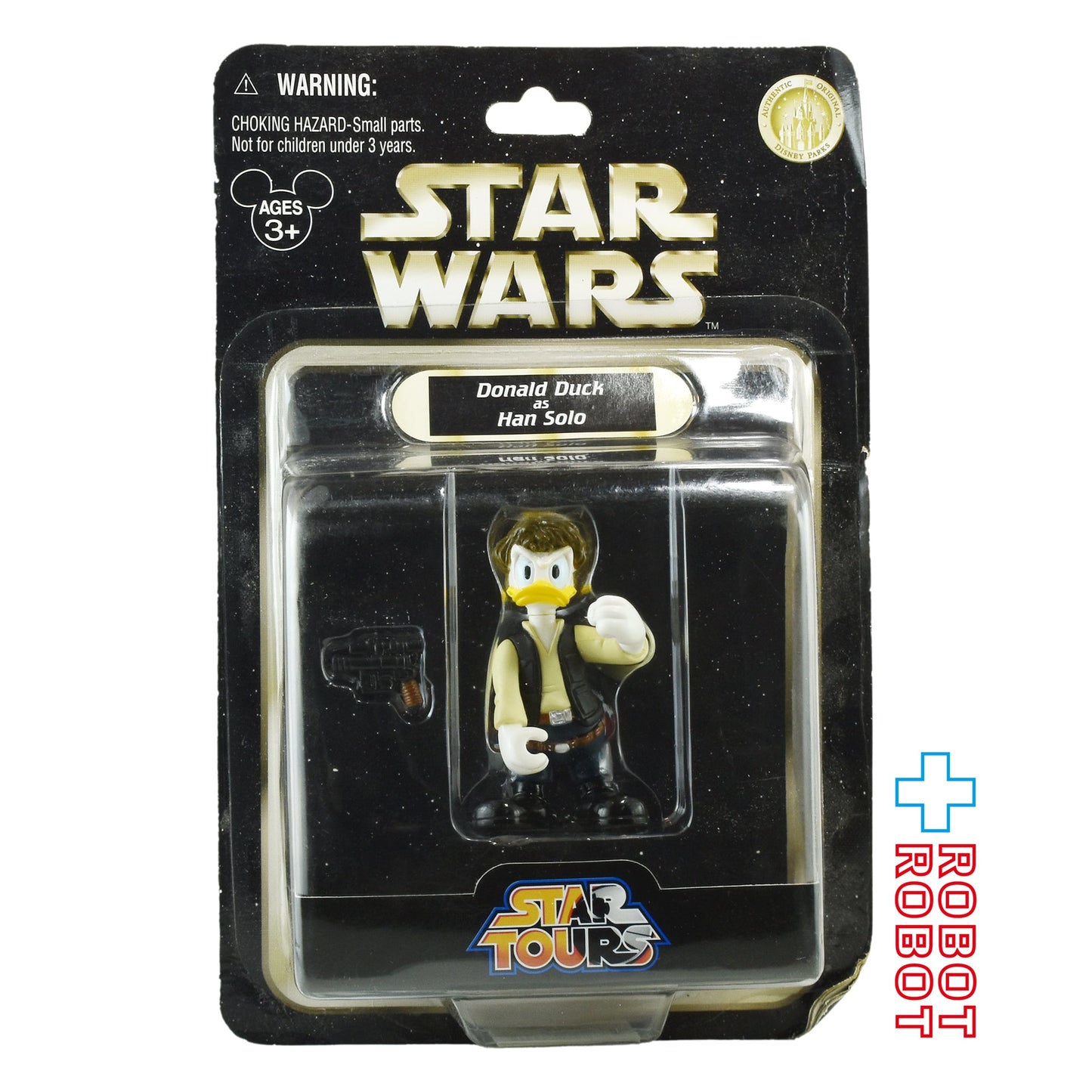 スター・ウォーズ スターツアーズ シリーズ1 ドナルドダック as ハンソロ ベーシックフィギュア 未開封