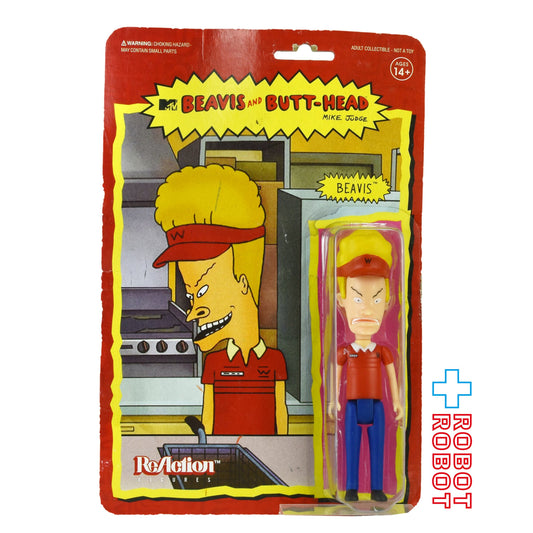 リ・アクション 3.75インチ ビーバス & バットヘッド ビーバス アクションフィギュア バーガー ワールド 未開封 ※難有り