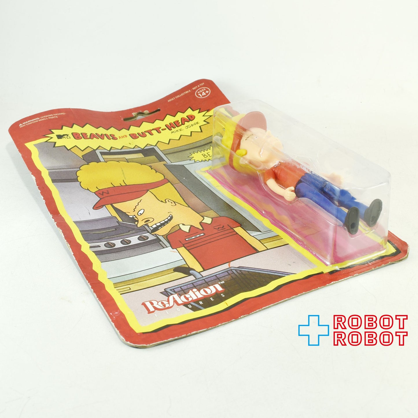 リ・アクション 3.75インチ ビーバス & バットヘッド ビーバス アクションフィギュア バーガー ワールド 未開封 ※難有り