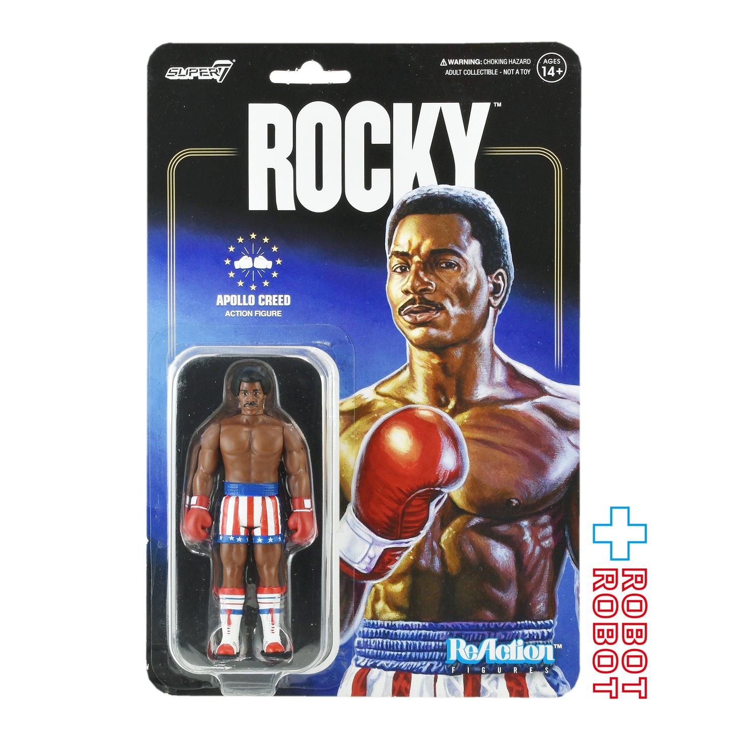 リ・アクション ロッキー アポロ・クリード (ボクシング Ver.) 3.75インチ アクションフィギュア 未開封
