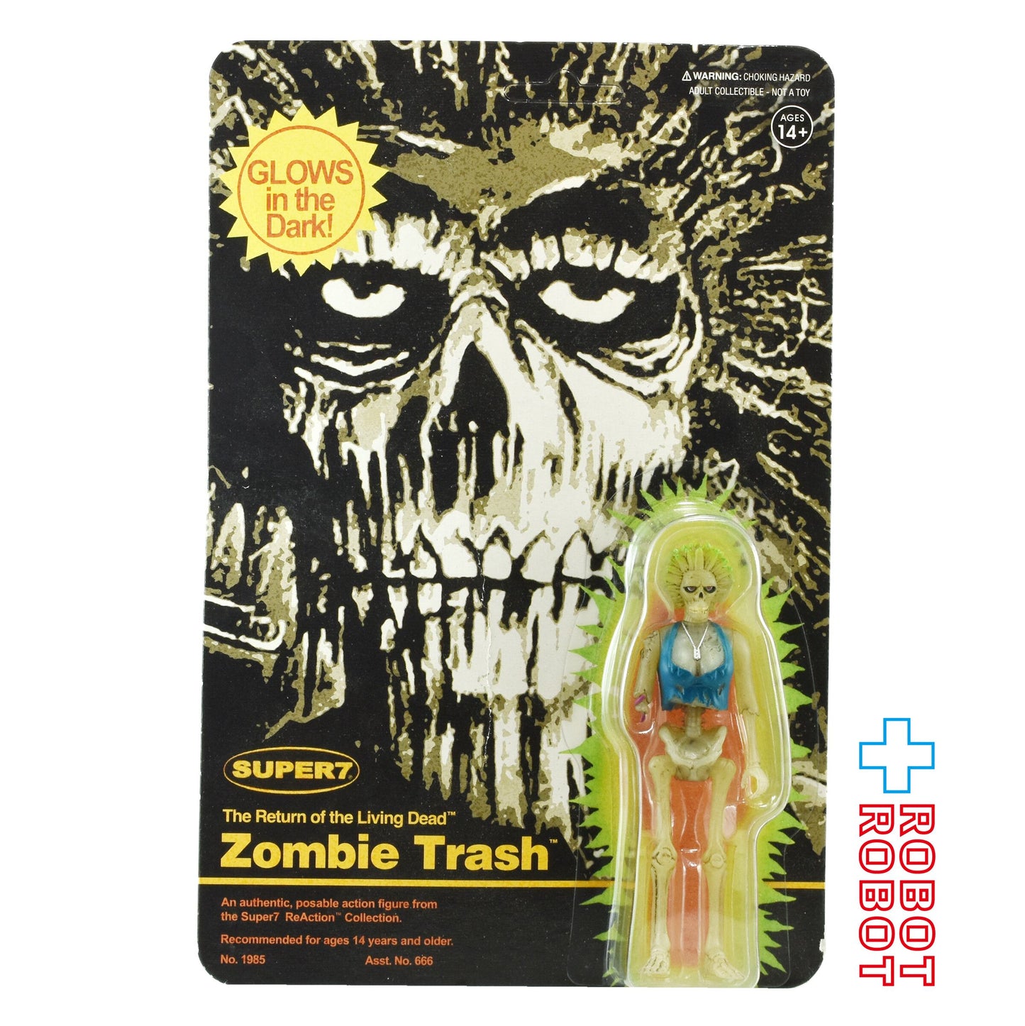 リ・アクション バタリアン リターン・オブ・ザ・リビングデッド ゾンビ・トラッシュ 蓄光 3.75インチ アクションフィギュア 未開封