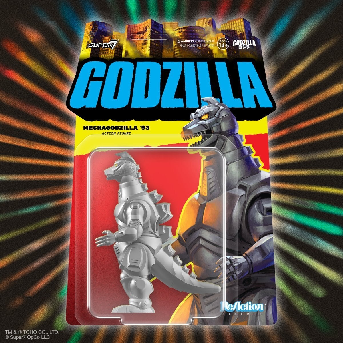 スーパー7 リ・アクション 東宝ゴジラ怪獣 メカゴジラ '93 3.75インチ アクションフィギュア 未開封