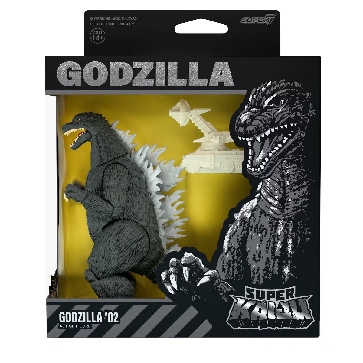 スーパー7 東宝スーパー怪獣 ゴジラ×メカゴジラ ゴジラ (2002) 5インチ アクションフィギュア 未開封