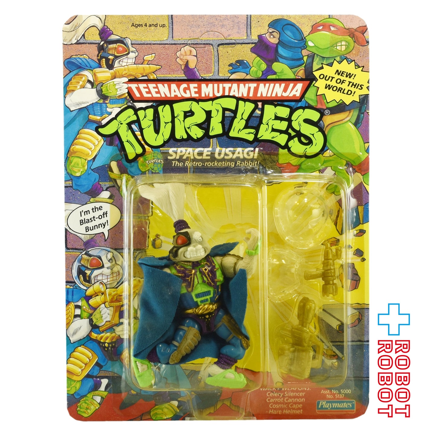 ティーンエイジ・ミュータント・ニンジャ・タートルズ スペース・ウサギ アクションフィギュア 1991 未開封